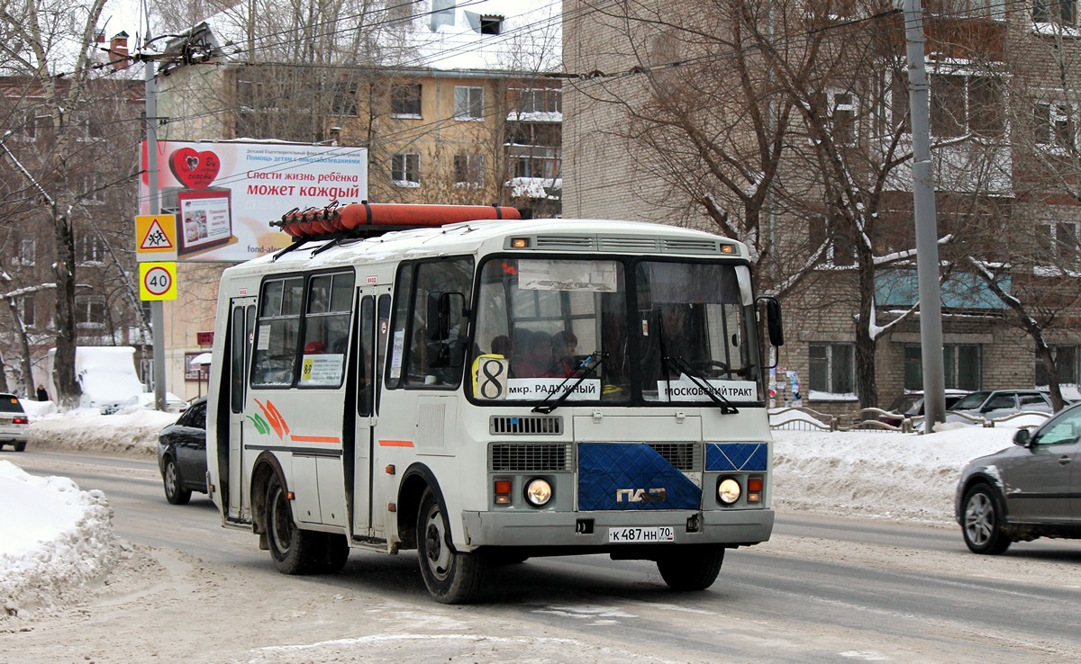 Томская область, ПАЗ-32054 № К 487 НН 70