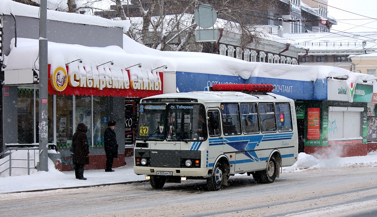 Томская область, ПАЗ-32054 № К 555 НР 70