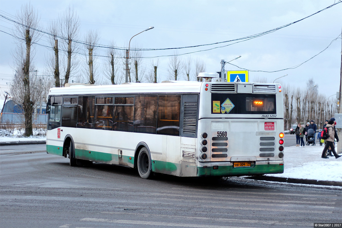 Санкт-Петербург, ЛиАЗ-5292.20 № 5560