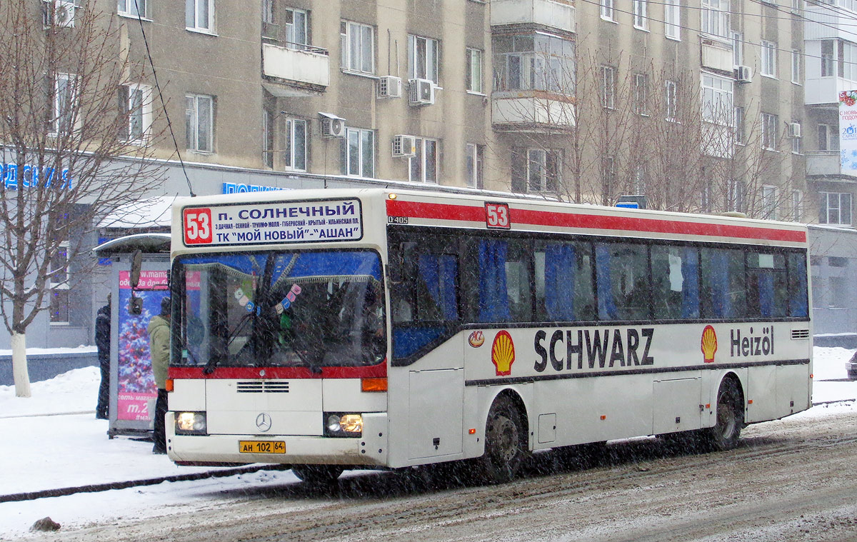 Saratov region, Mercedes-Benz O405 # АН 102 64