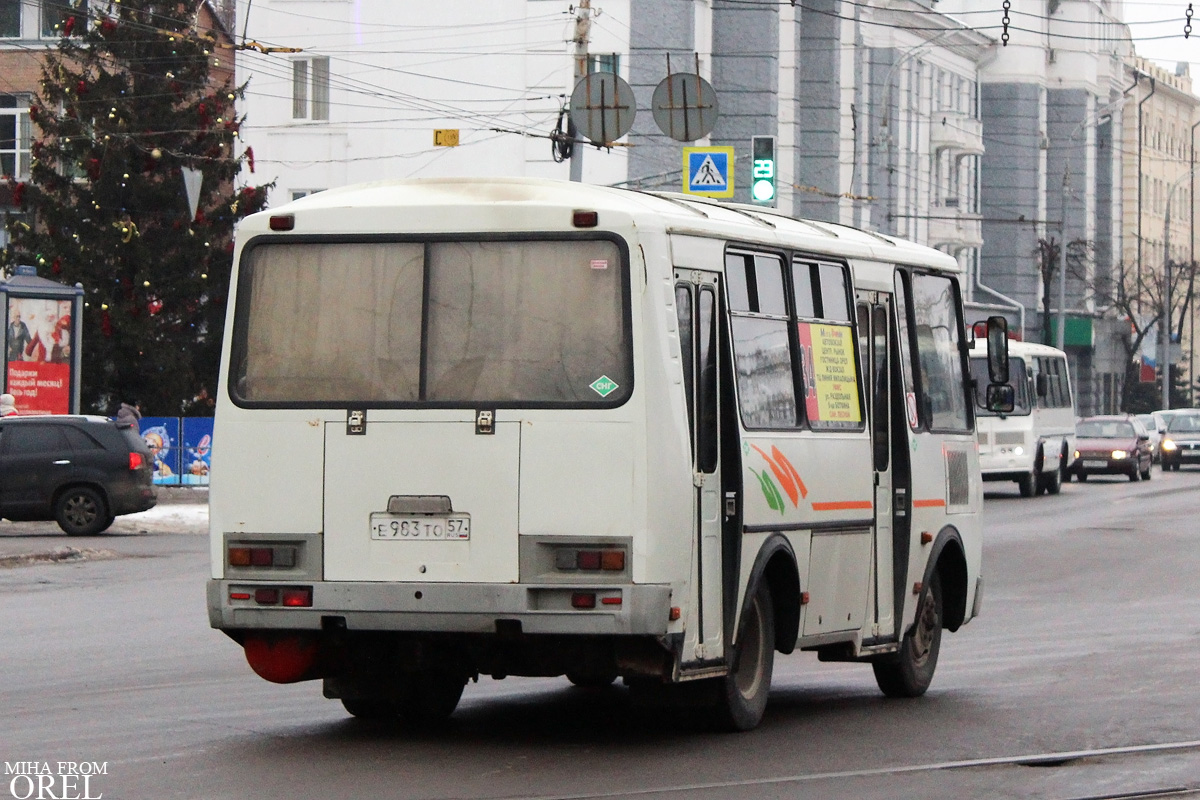 Орловская область, ПАЗ-32054 № Е 983 ТО 57