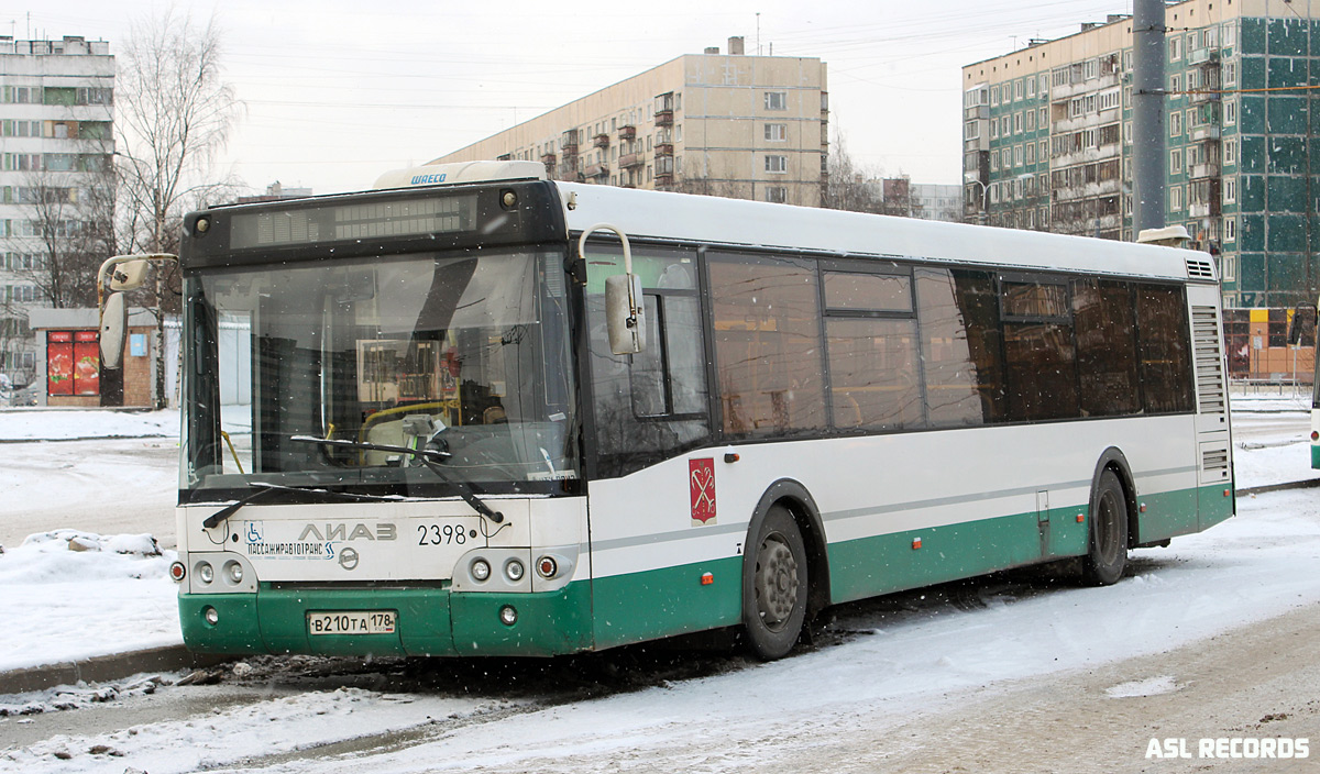 Санкт-Петербург, ЛиАЗ-5292.60 № 2398