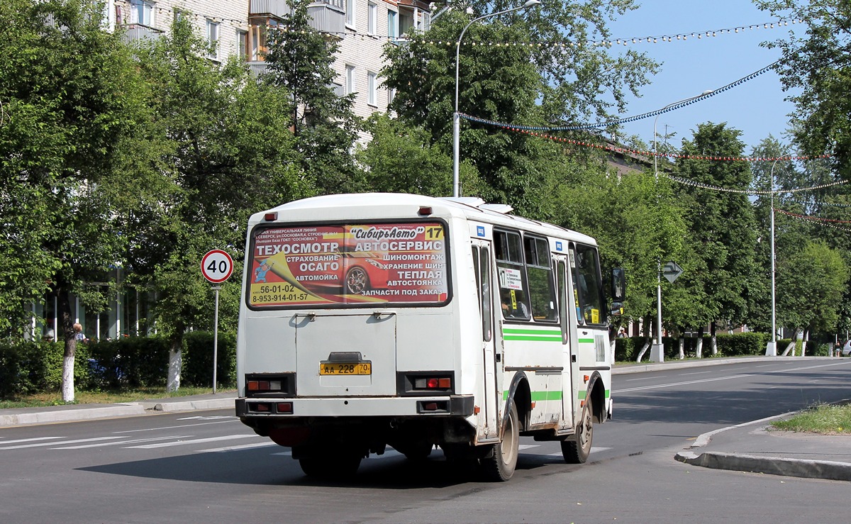 Томская область, ПАЗ-32054 № АА 228 70