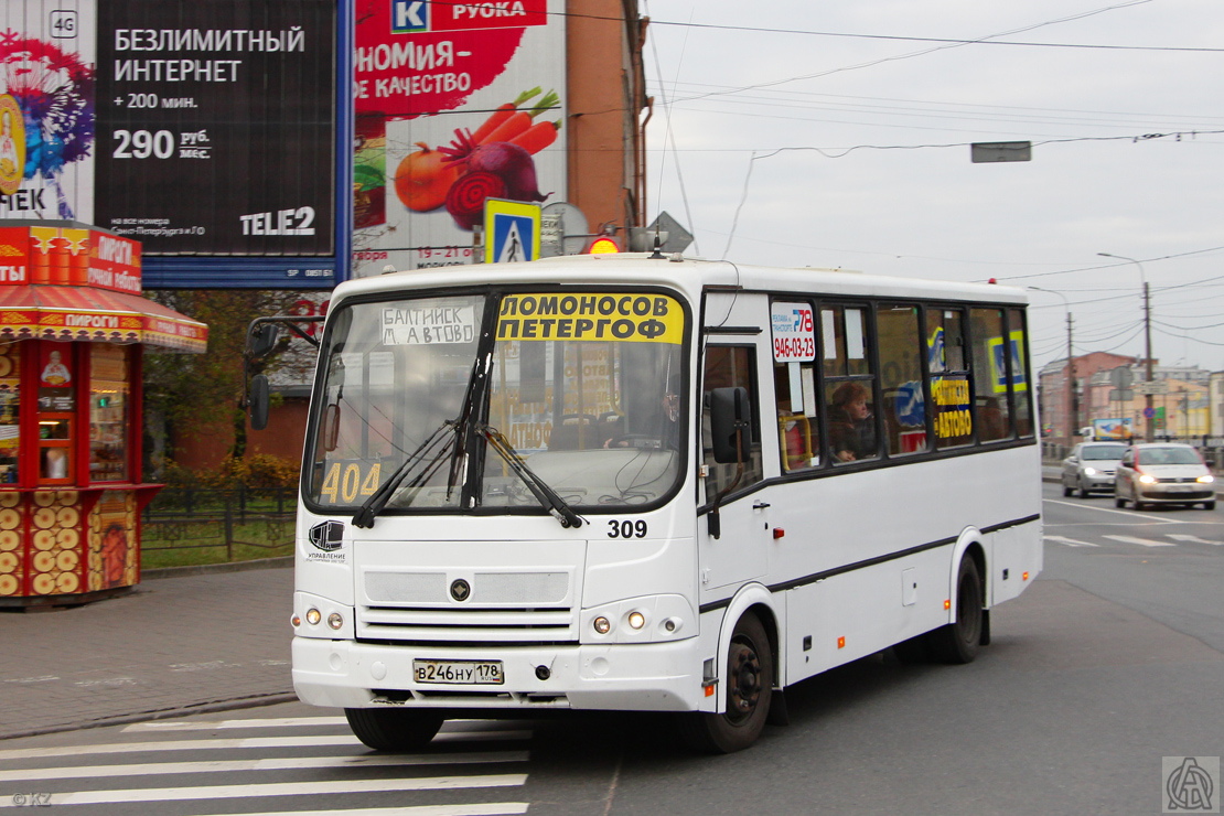 Санкт-Петербург, ПАЗ-320412-04 № 309