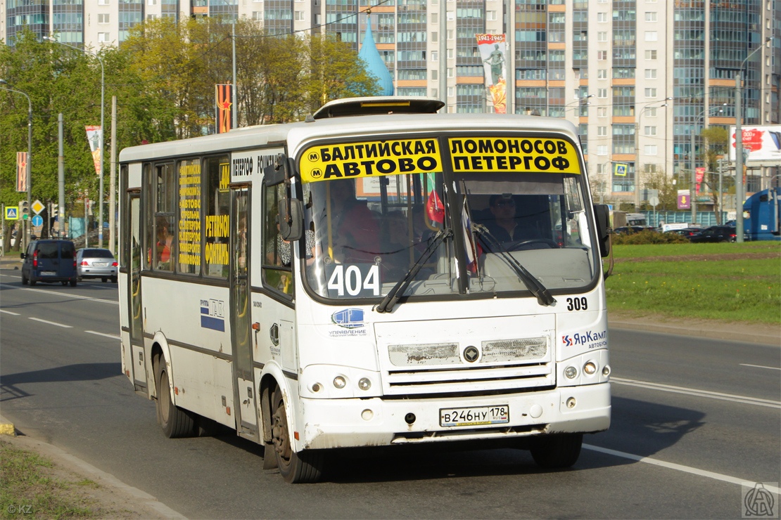 Санкт-Петербург, ПАЗ-320412-04 № 309