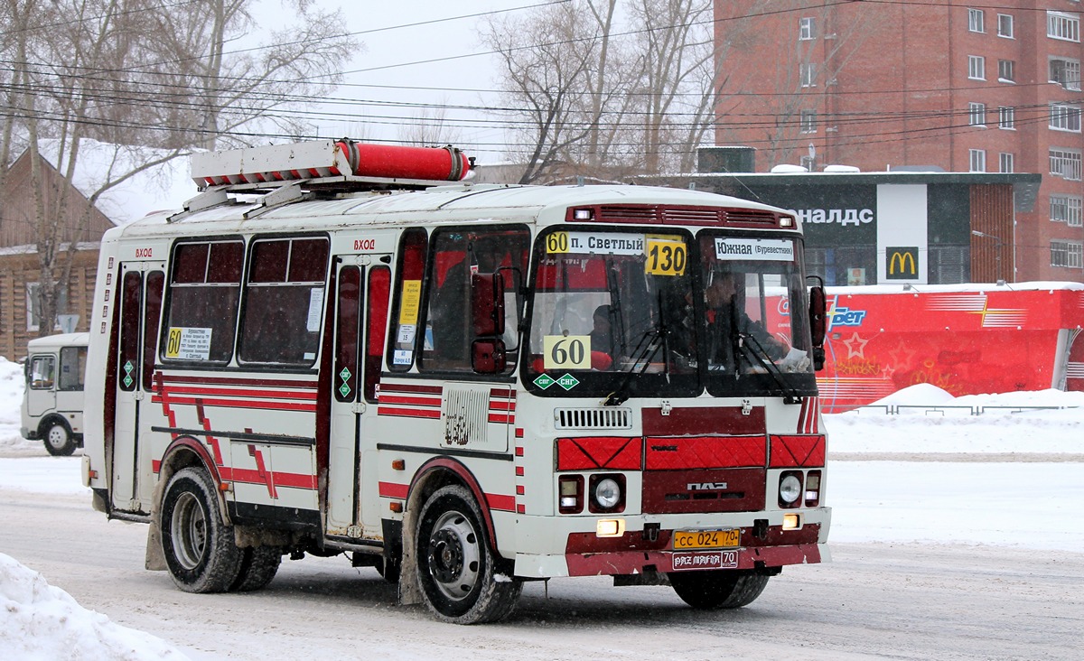 Томская область, ПАЗ-32054 № СС 024 70