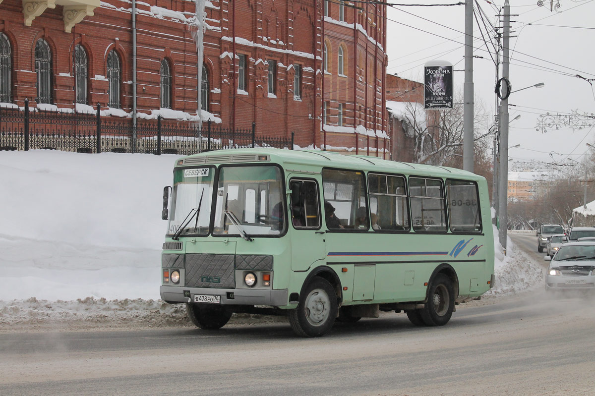 Томская область, ПАЗ-32053 № В 478 ЕО 70