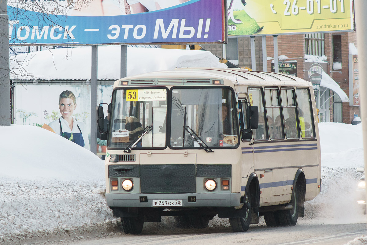 Томская область, ПАЗ-32054 № К 259 СХ 70