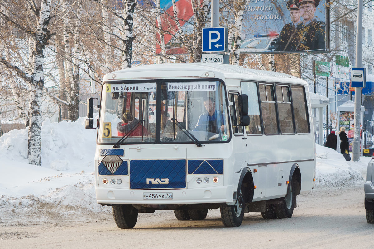 Томская вобласць, ПАЗ-32054 № Е 456 УК 70