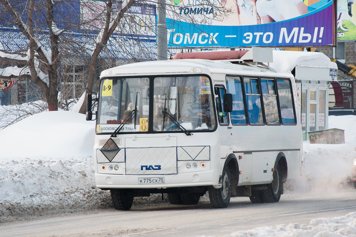 Томская область, ПАЗ-32054 № К 775 СХ 70