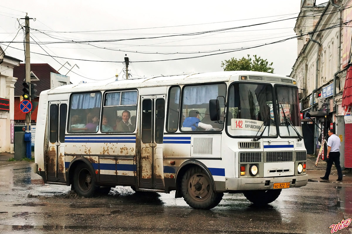 Нижегородская область, ПАЗ-32054 № АО 822 52