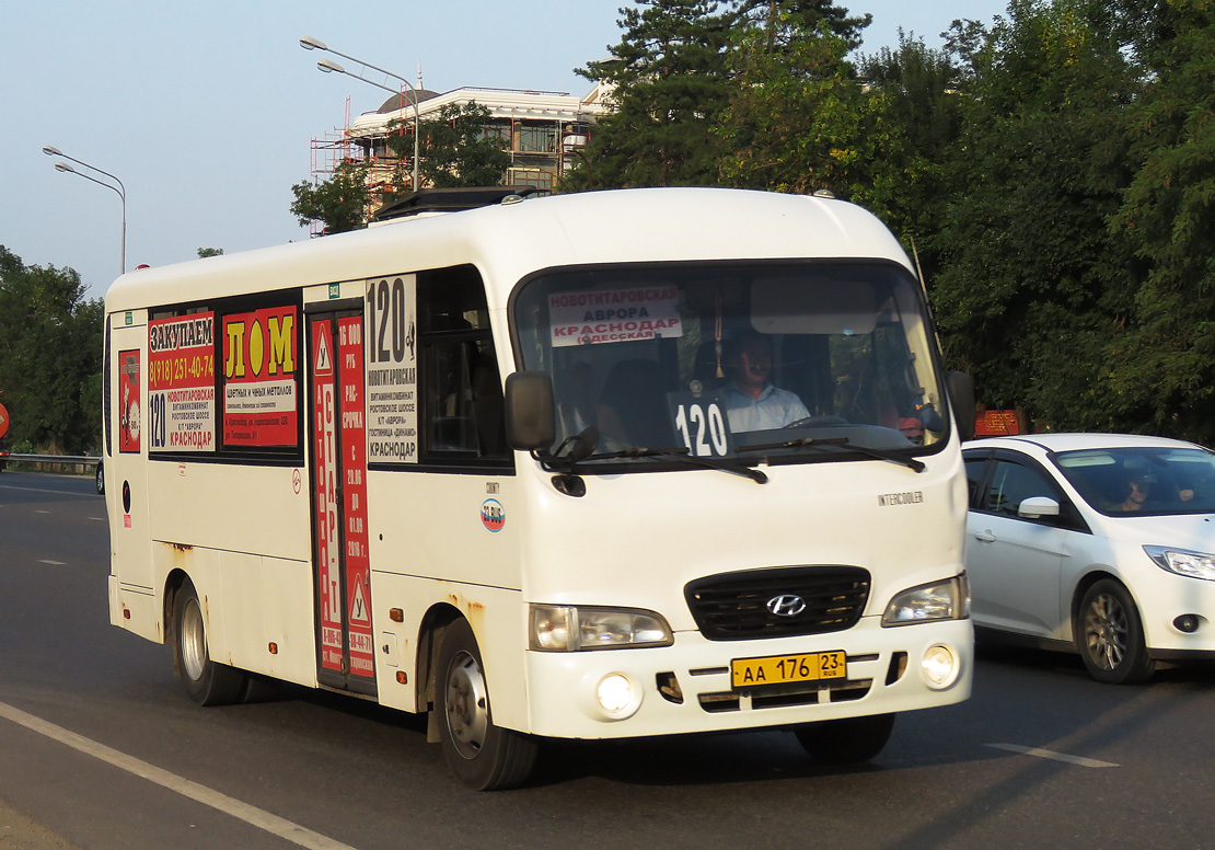 Краснодарский край, Hyundai County LWB C11 (ТагАЗ) № АА 176 23 — Фото —  Автобусный транспорт