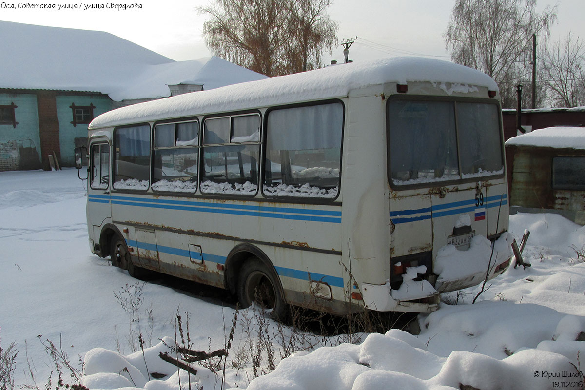 Пермский край, ПАЗ-32054 № А 832 АН 159