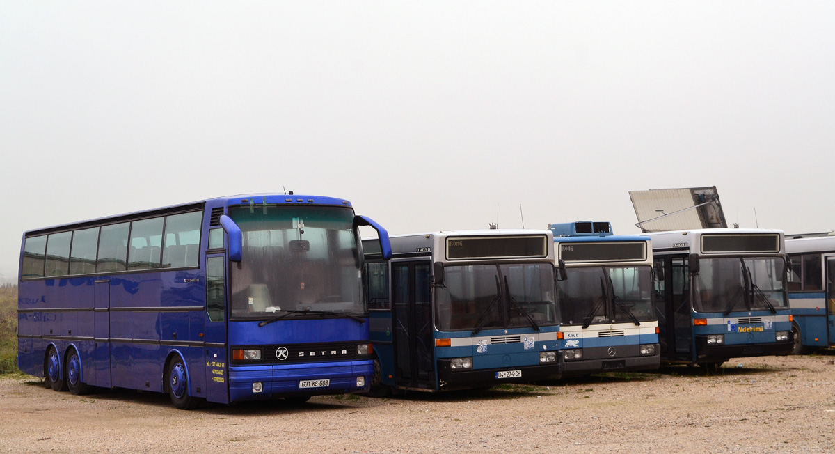 Κοσσυφοπέδιο, Setra S215HDH # 631-KS-508; Κοσσυφοπέδιο, Mercedes-Benz O405G # 04-274-CH; Κοσσυφοπέδιο, Mercedes-Benz O405G # [O405G-2]