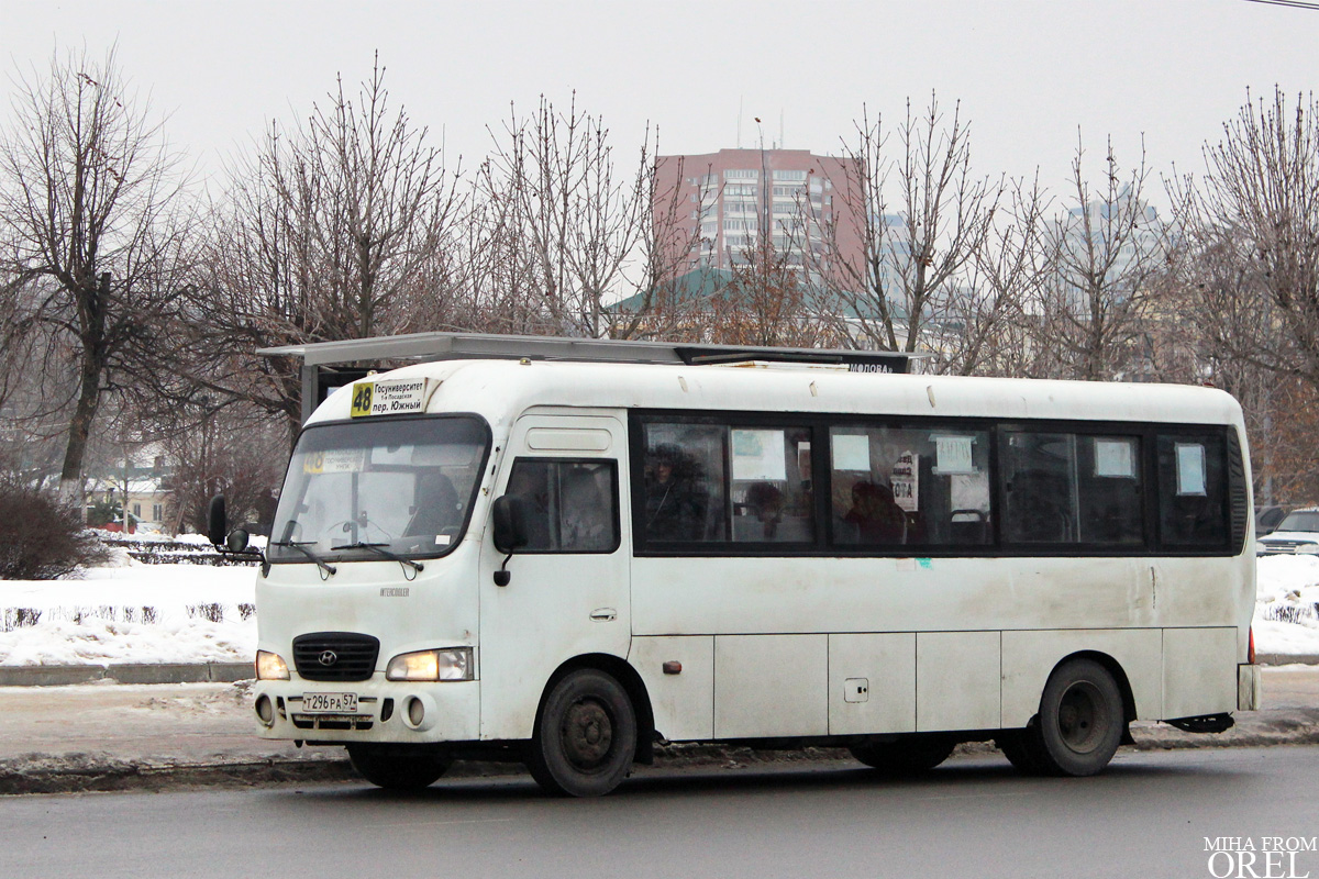 Орловская область, Hyundai County LWB (ТагАЗ) № Т 296 РА 57