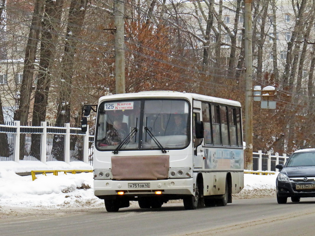 Кировская область, ПАЗ-320402-05 № Н 751 ОВ 43