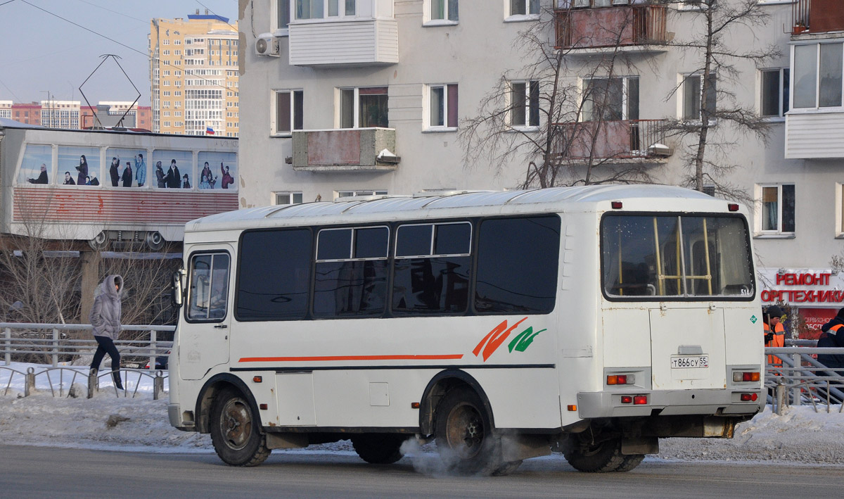 Омская область, ПАЗ-32054 № Т 866 СУ 55