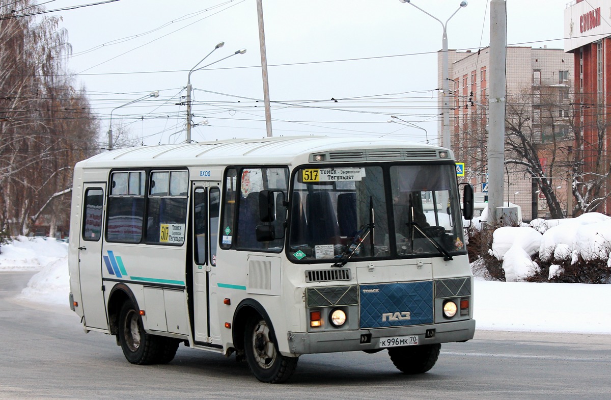 Томская область, ПАЗ-32053-50 № К 996 МК 70