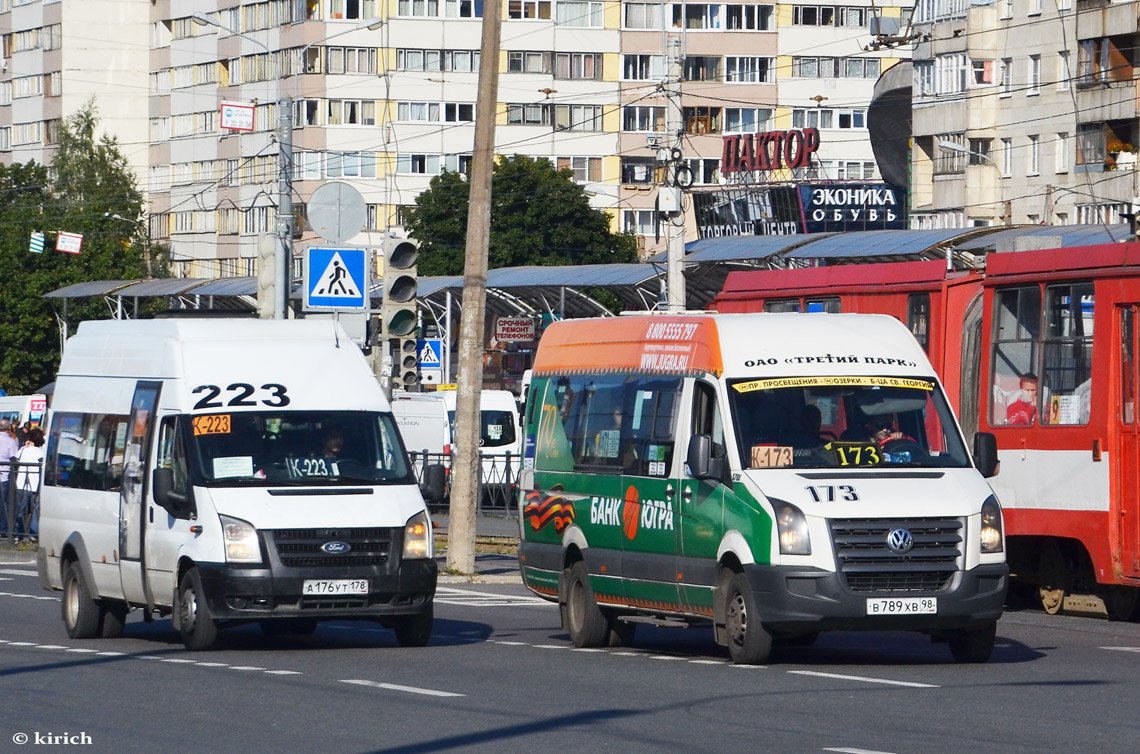 Санкт-Петербург, Нижегородец-222708  (Ford Transit) № А 176 УТ 178; Санкт-Петербург, БТД-2219 (Volkswagen Crafter) № В 789 ХВ 98