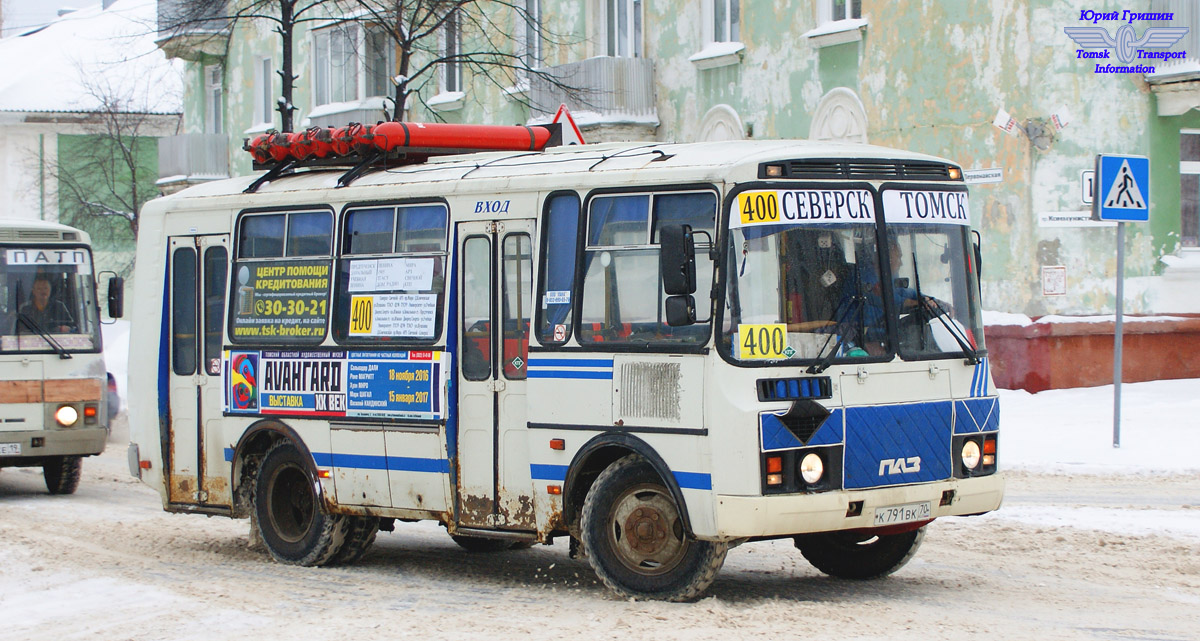 Томская область, ПАЗ-32054 № К 791 ВК 70