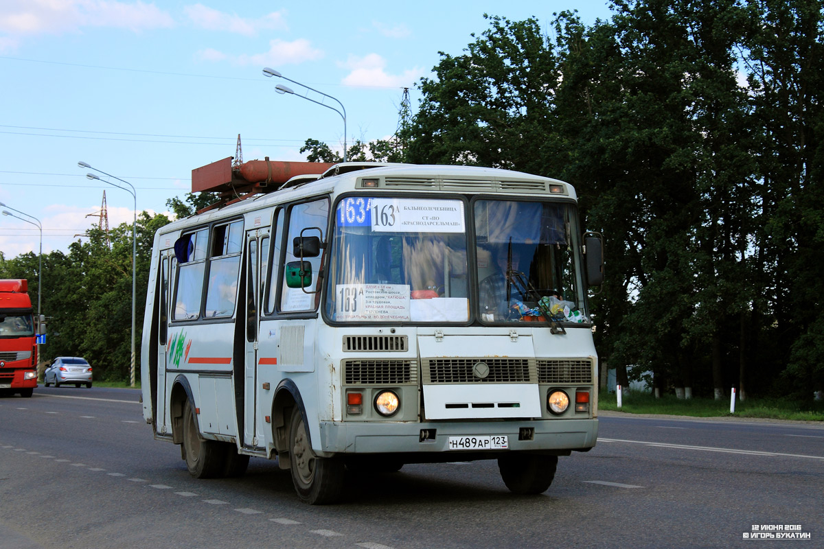 Краснодарский край, ПАЗ-32054 № Н 489 АР 123