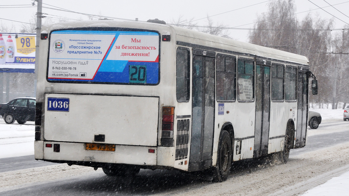 Омская область, Mercedes-Benz O345 № 1036