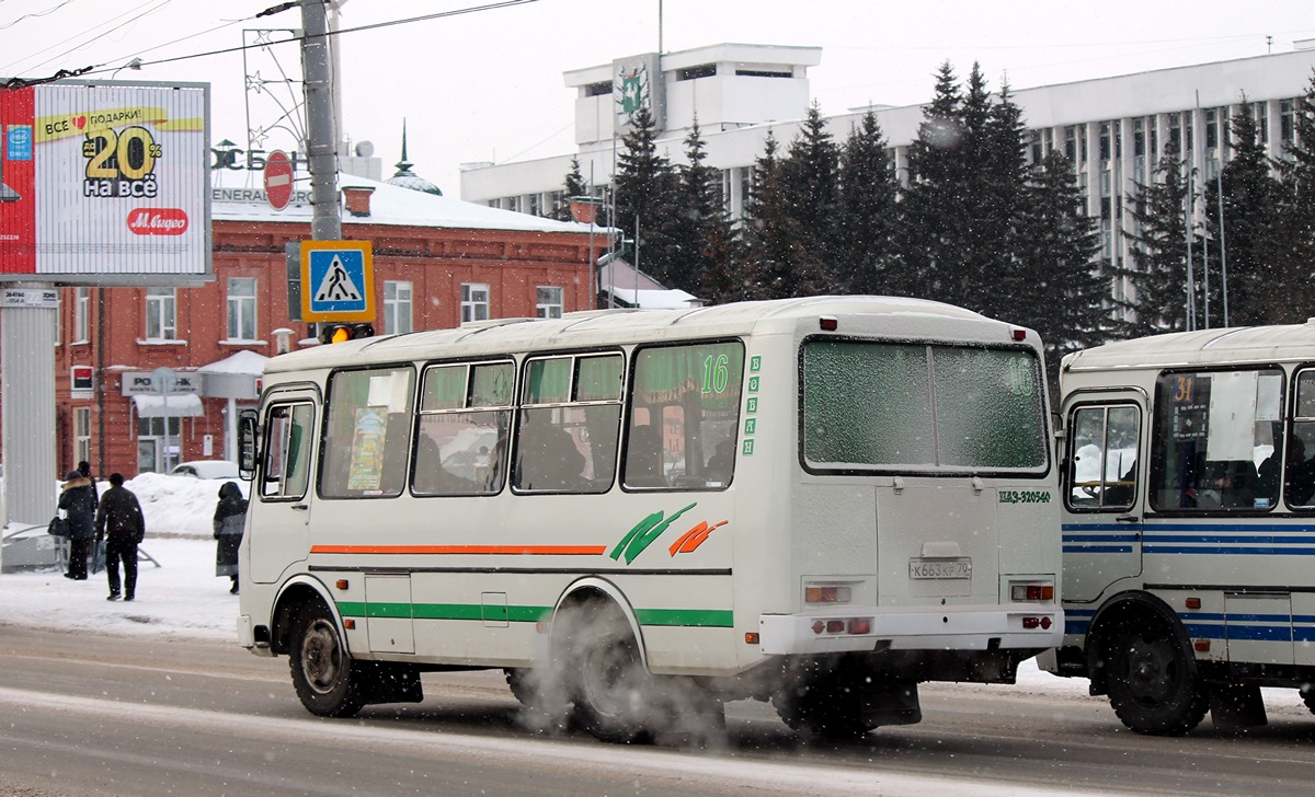 Томская область, ПАЗ-32054 № К 663 КР 70