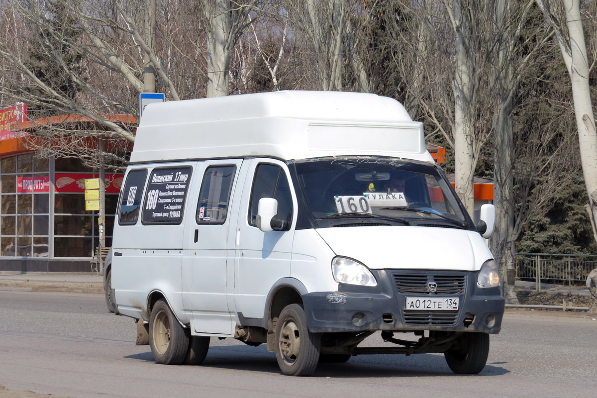 Волгоградская область, ГАЗ-322133 (XTH, X96) № А 012 ТЕ 134