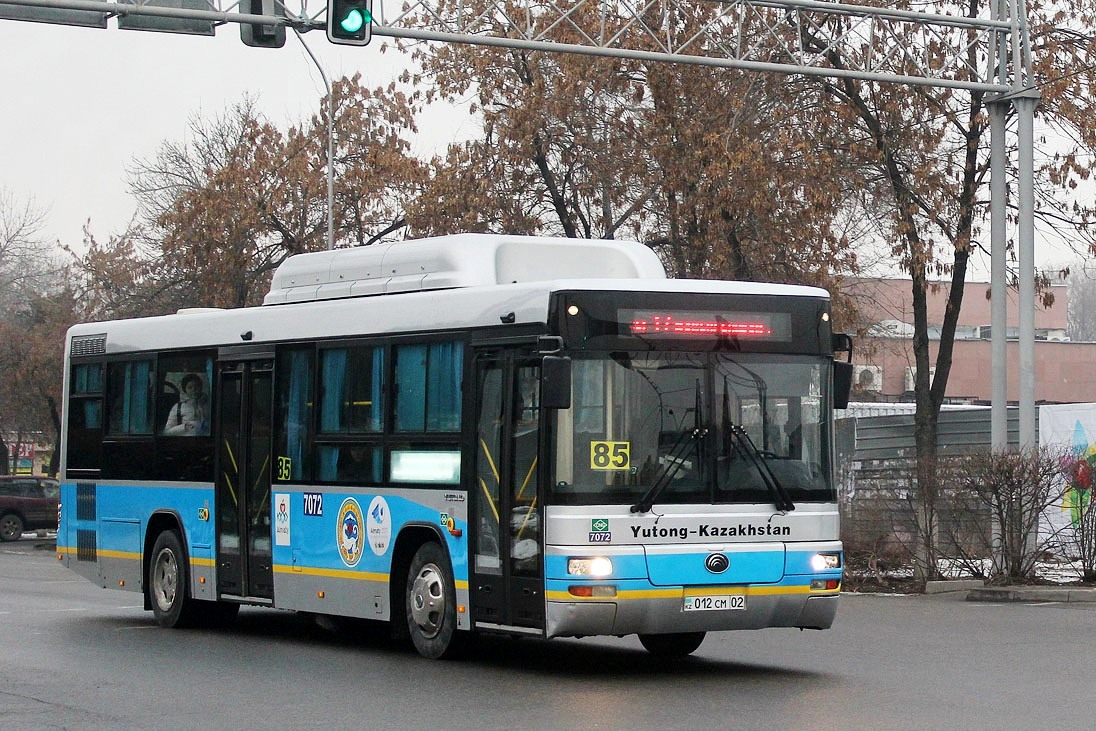 Алматы, Yutong ZK6118HGA № 7072