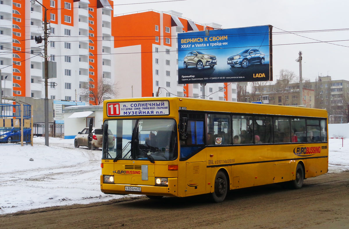 Саратовская область, Mercedes-Benz O405 № Е 834 РМ 33