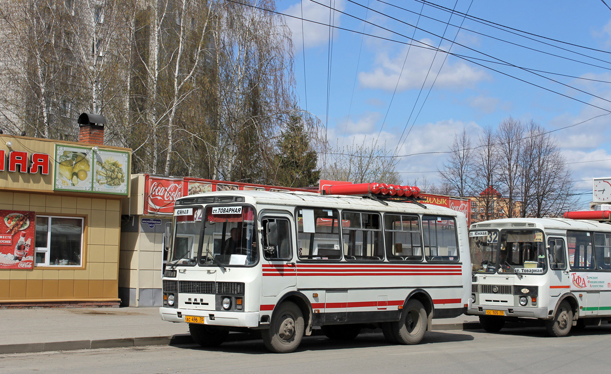 Томская область, ПАЗ-32051-110 № АС 496 70