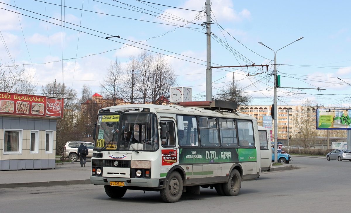 Томская область, ПАЗ-32054 № ВС 729 70