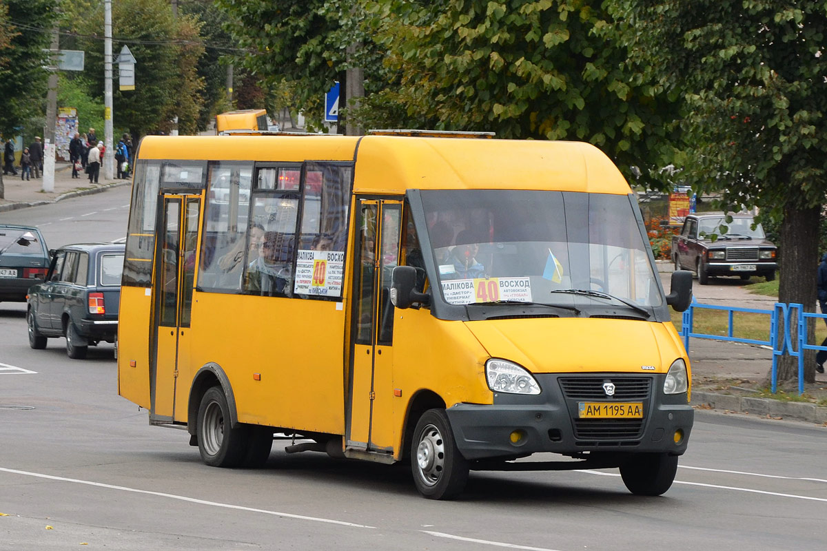 Житомирская область, Рута 25 № AM 1195 AA