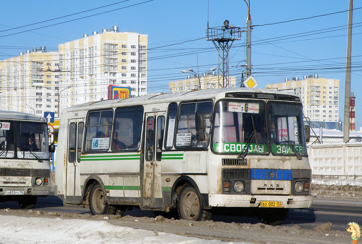 Нижегородская область, ПАЗ-32054 № АО 002 52