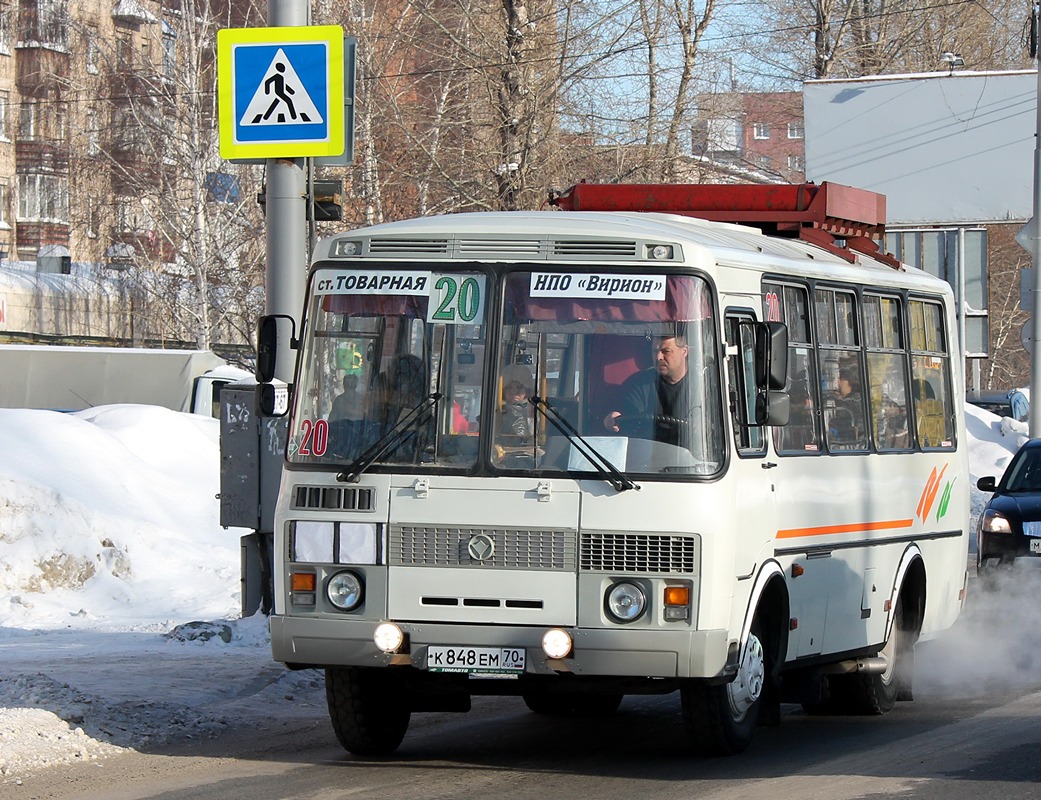 Томская область, ПАЗ-32054 № К 848 ЕМ 70