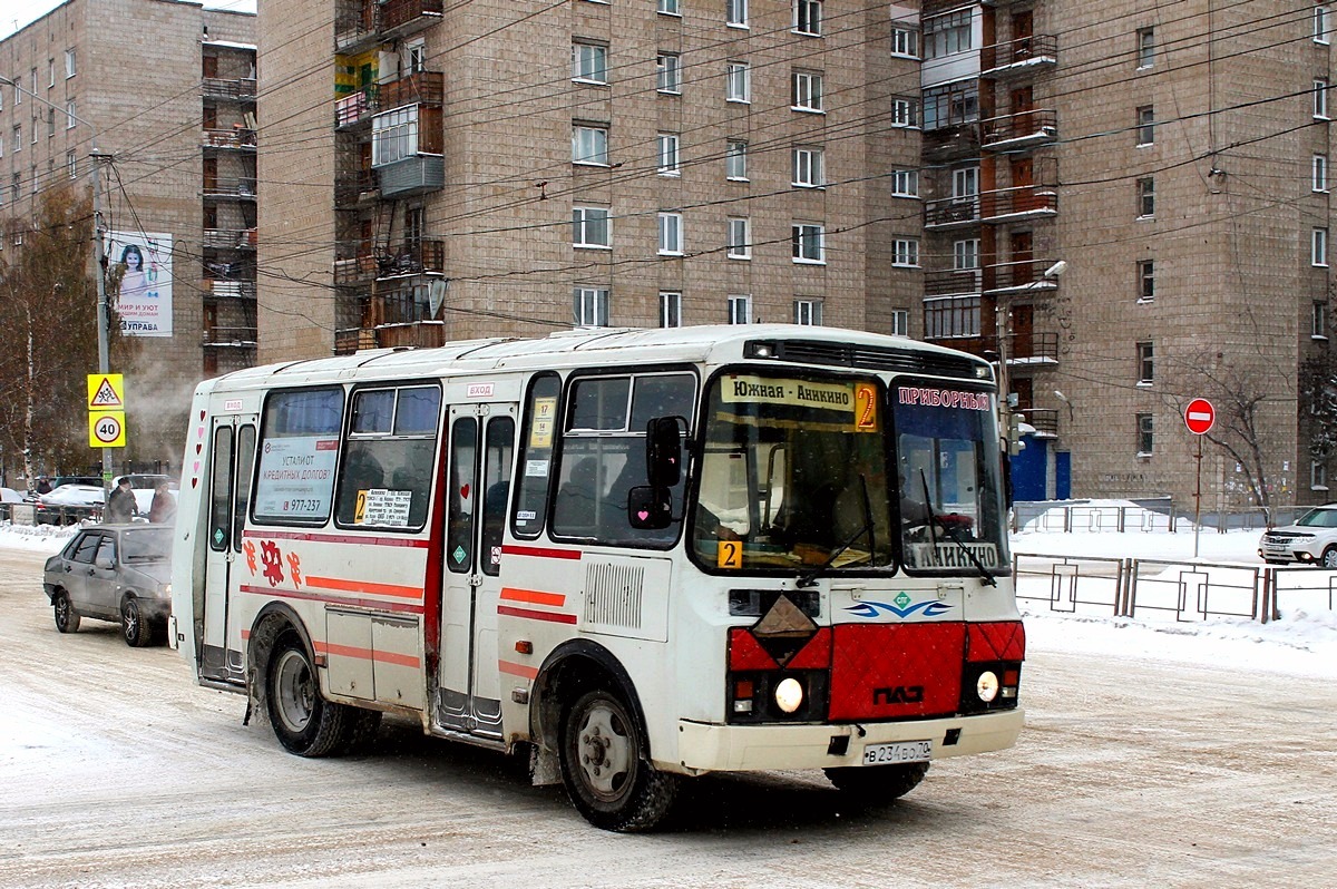 Томская область, ПАЗ-32051-110 № В 234 ВО 70