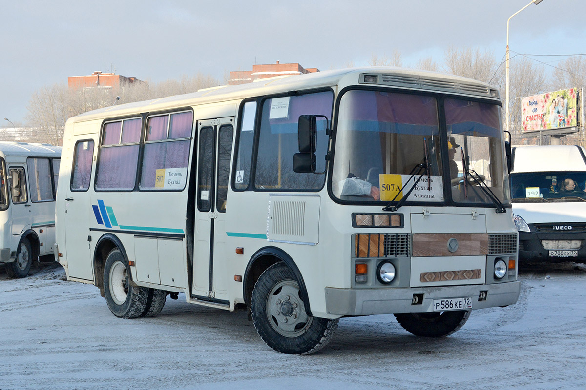 Тюменская область, ПАЗ-32053 № Р 586 КЕ 72