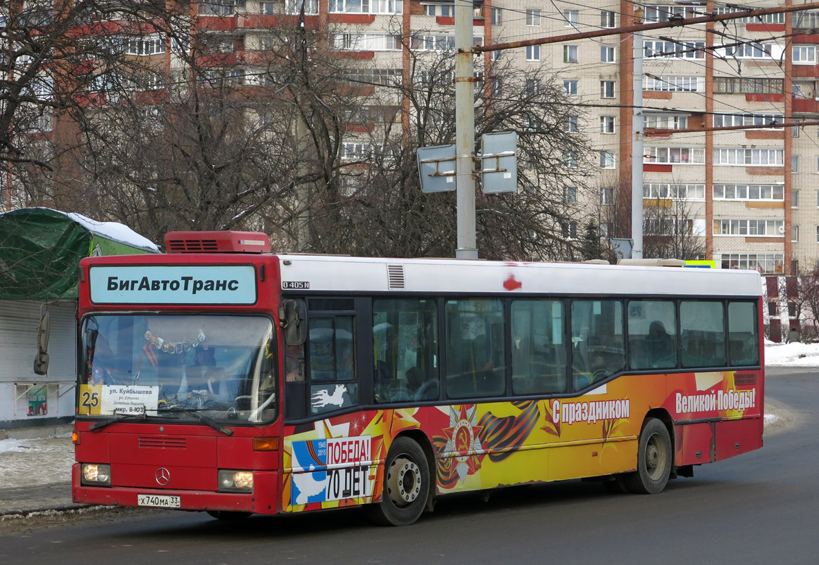 Vladimir region, Mercedes-Benz O405N2 Nr. Х 740 МА 33