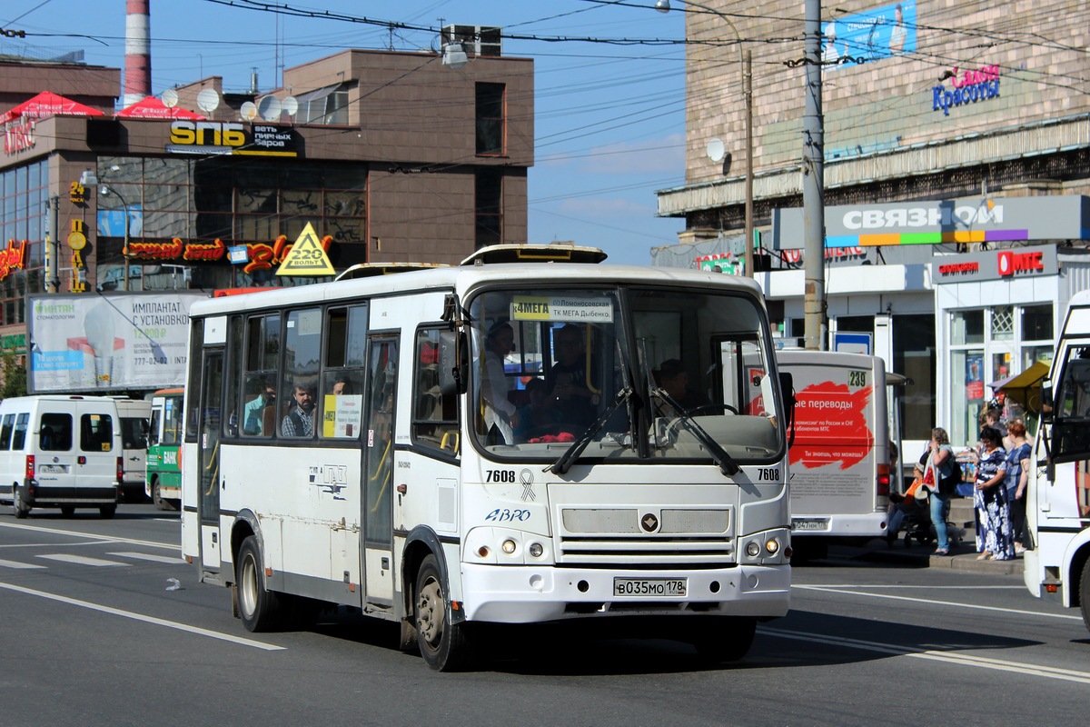 Санкт-Петербург, ПАЗ-320412-05 № 7608