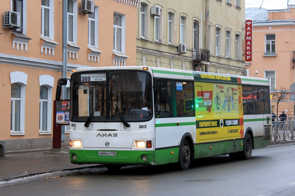 Санкт-Петербург, ЛиАЗ-5293.60 № 3812