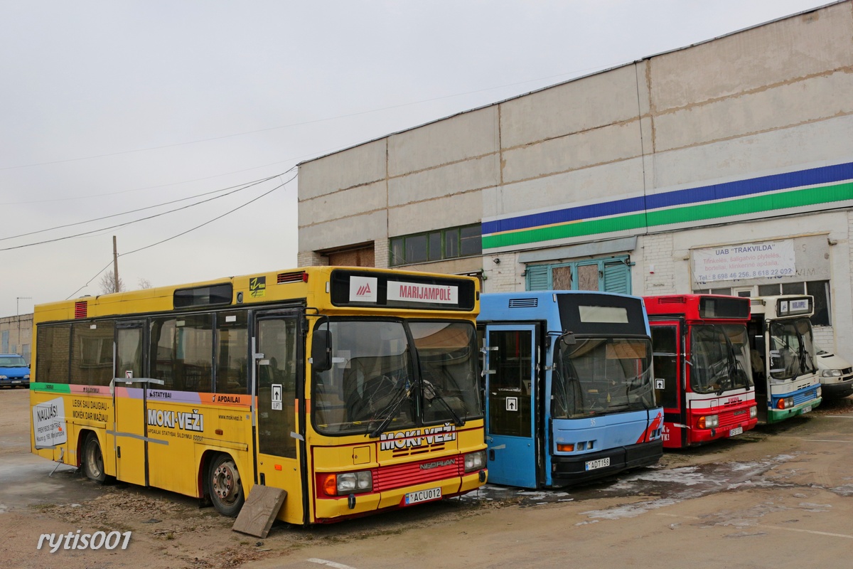 Λιθουανία, Neoplan N407 # 10; Λιθουανία, Neoplan N4010NF # 35; Λιθουανία, Neoplan N407 # 07; Λιθουανία, Neoplan N407 # 05; Λιθουανία — Bus depots