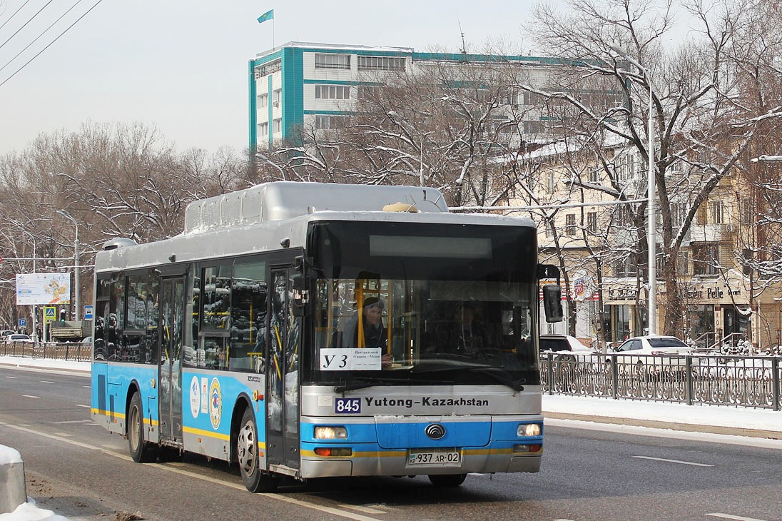 Алматы, Yutong ZK6118HGA № 845