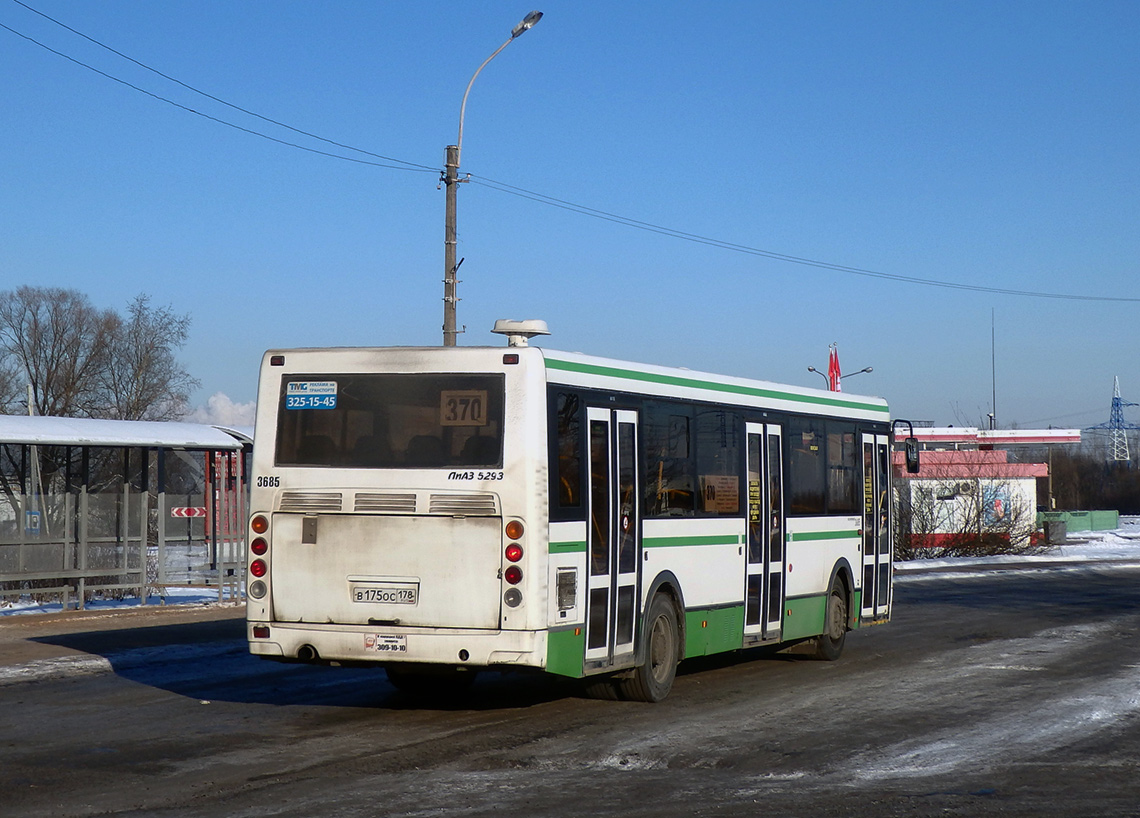 Санкт-Петербург, ЛиАЗ-5293.60 № 3685