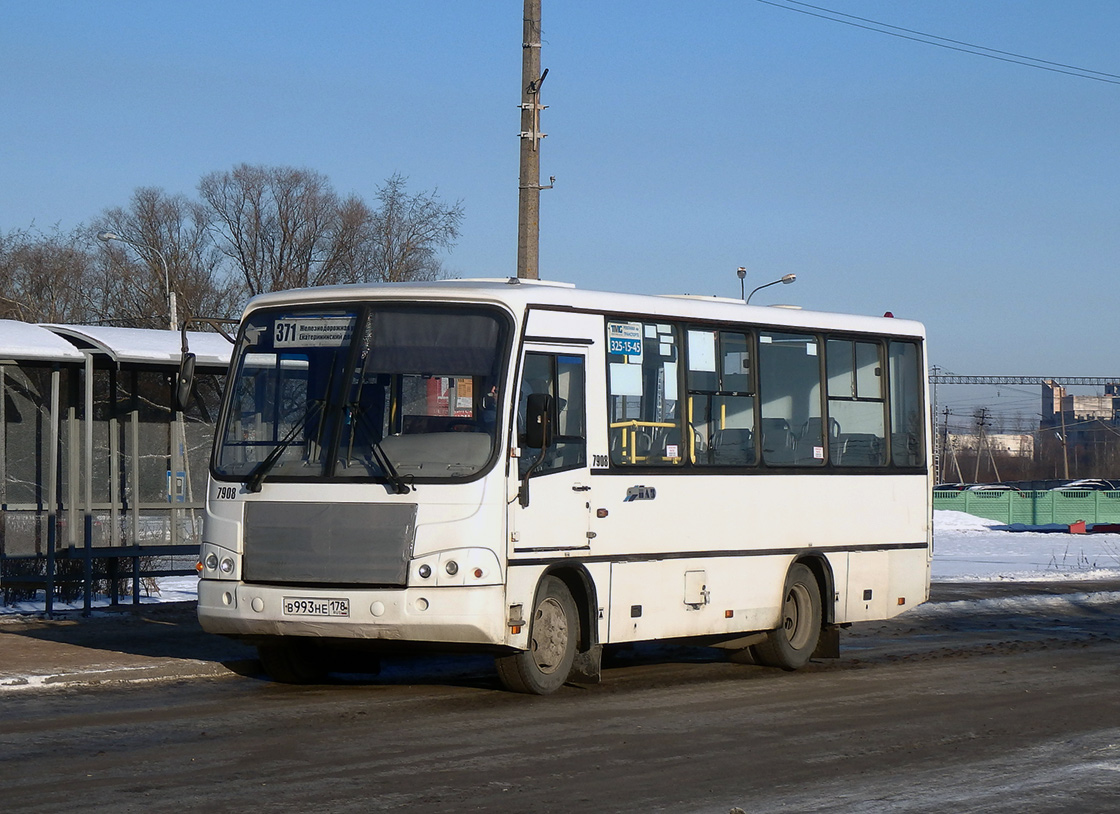 Санкт-Петербург, ПАЗ-320402-05 № 7908