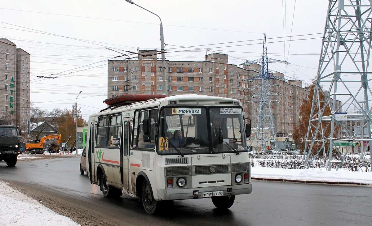 Томская область, ПАЗ-32054 № М 191 ВХ 70