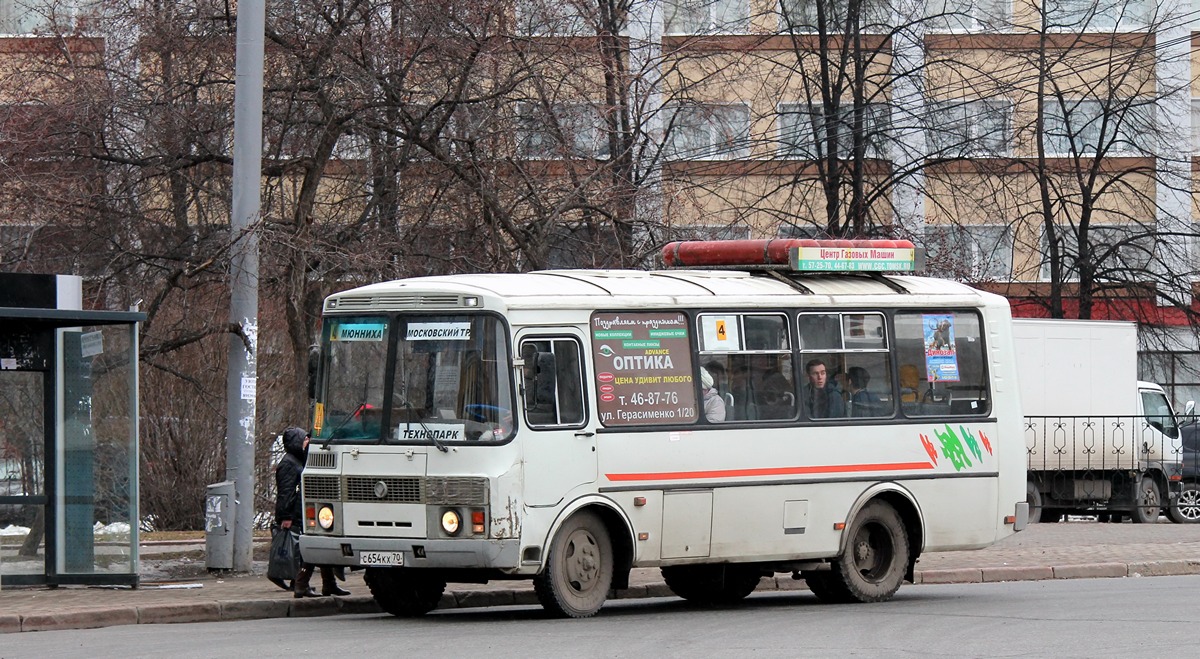 Томская область, ПАЗ-32054 № С 654 КХ 70