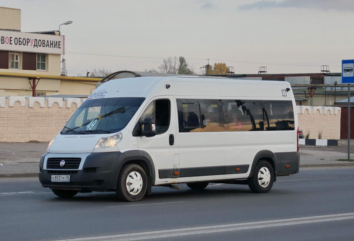 Пензенская область, Нижегородец-FST613 (FIAT Ducato) № О 853 ТК 58