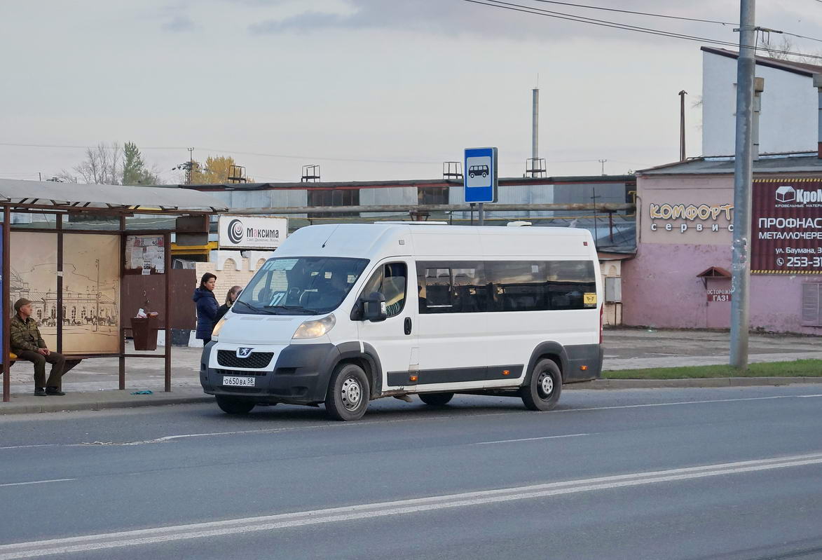 Пензенская область, Нижегородец-2227SK (Peugeot Boxer) № О 650 ВА 58