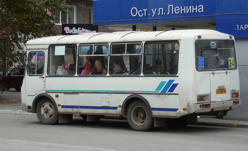 Свердловская область, ПАЗ-32053 № ЕК 490 66