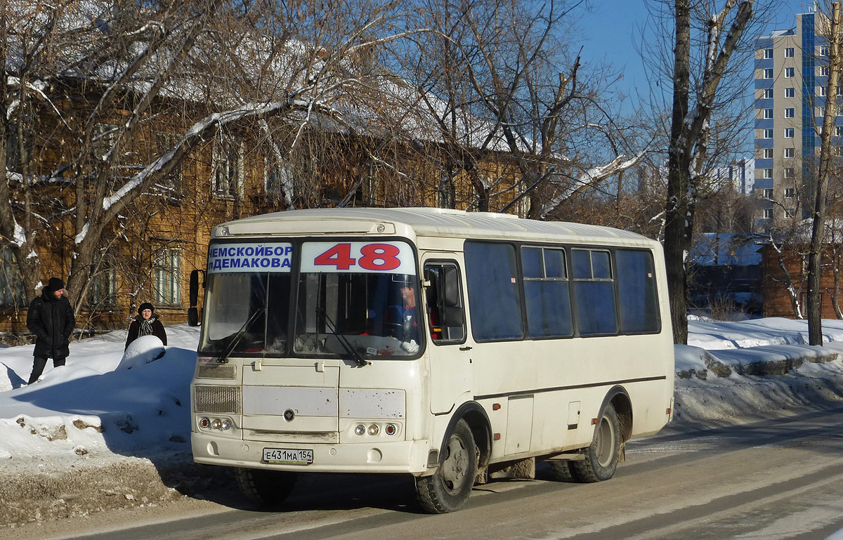 Novosibirsk region, PAZ-32054 Nr. Е 431 МА 154